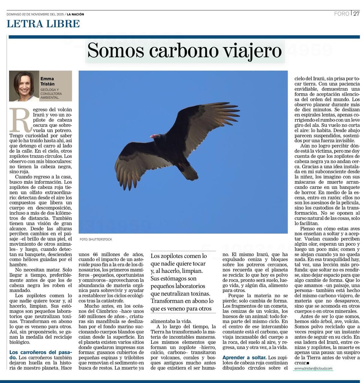 Somos carbono viajero La Nación Somos carbono viajero La Nación