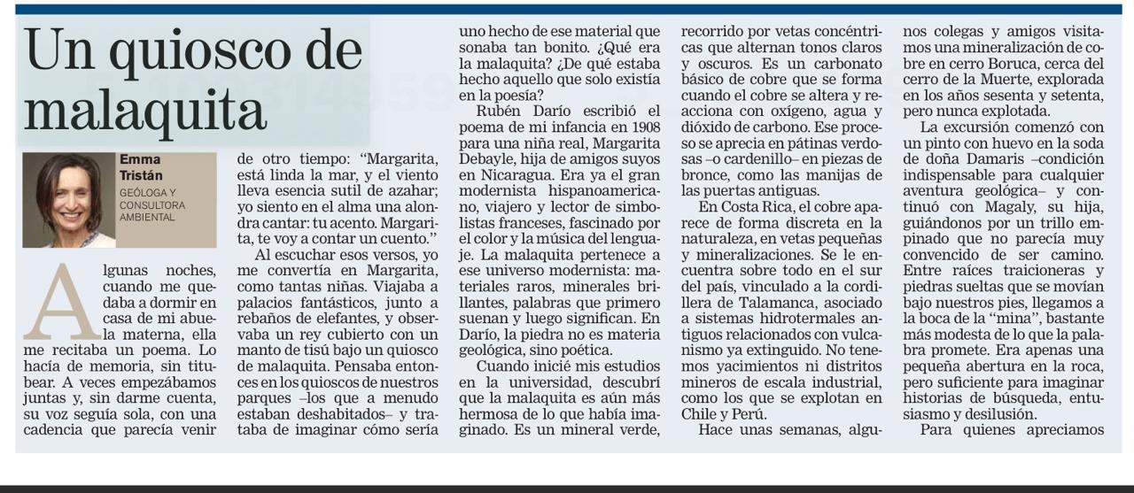 Un quiosco de malaquita la nación 1 Un quiosco de malaquita la nación 1
