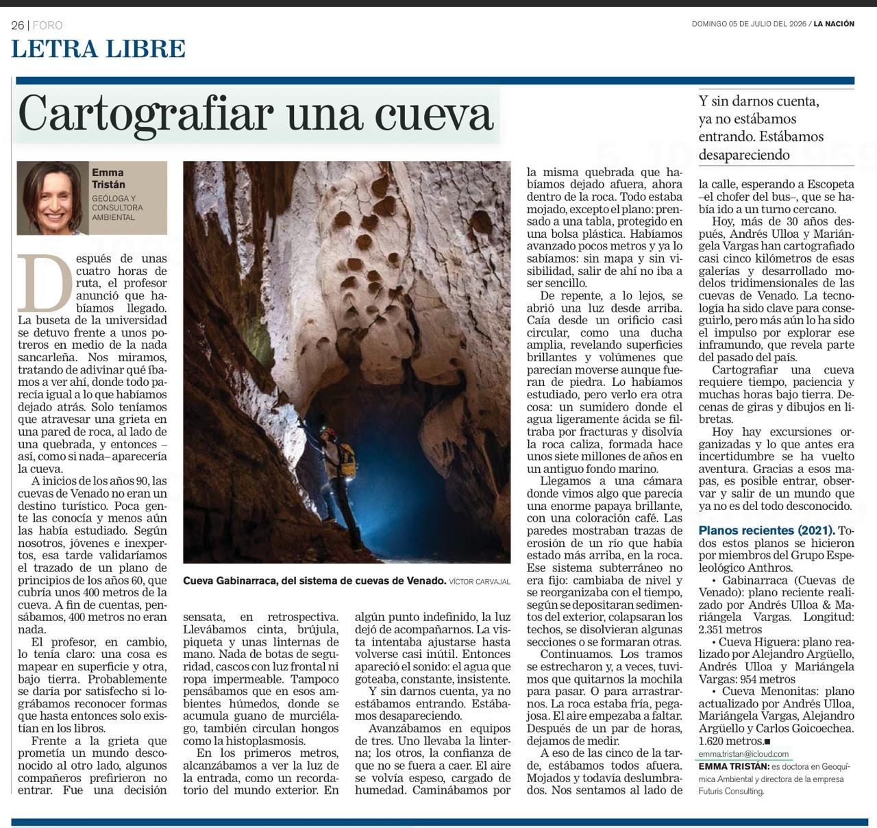 Cartografiar una cueva Cartografiar una cueva