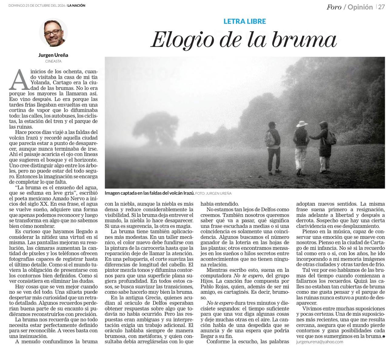 Elogio de la bruma Elogio de la bruma
